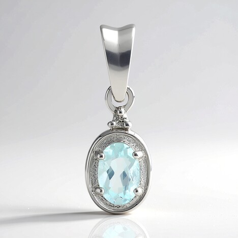 Ciondolo in argento con Ambligonite
