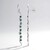 Orecchini in argento con Diamante Fancy