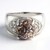 Bague pour homme en argent et Quartz Dinosaure
