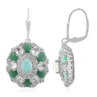 Orecchini in argento con Opale di Welo