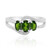 Anello in argento con Diopside Russo