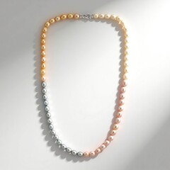Collana in argento con Perla d'Acqua Dolce Bianca (TPC)