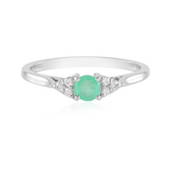 Anillo en plata con Esmeralda de Colombia