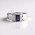 Anello in argento con Cianite del Nepal