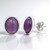 Boucles d'oreilles en argent et Lépidolite