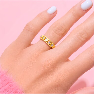 Anillo en plata con Tanzanita