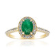 Gouden ring met een Zambia-smaragd