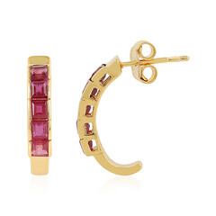 Orecchini in argento con Rubino del Madagascar