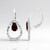 Orecchini in argento con Rodolite