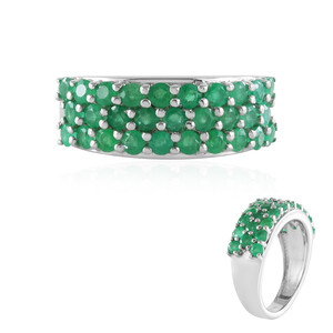 Anello in argento con Smeraldo Socoto