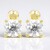 Boucles d'oreilles en or et Zircon (de Melo Gold)