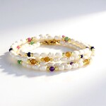 Bracciale in argento con Tormalina Rosa Nigeriana (Riya)