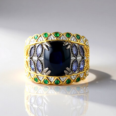 Bague en argent et Opale Mezezo (Gems en Vogue)