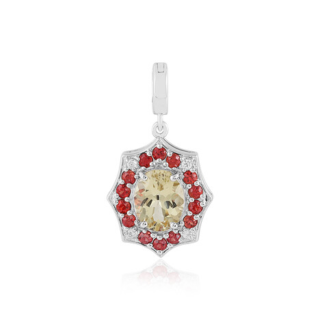 Gelber Beryll-Silberanhänger