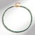 Collana in argento con Zaffiro Verde