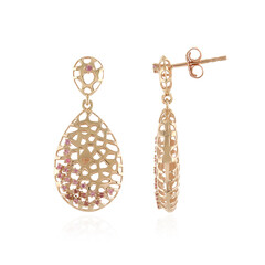 Pendientes en oro con Zafiro rosado (Ornaments by de Melo)