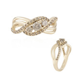Gouden ring met een I2 Bruine Diamant (SUHANA)