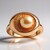 Anello in argento con Perla Ming color Pesca (TPC)