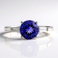 AAA-Tansanit-Goldring (CIRARI)