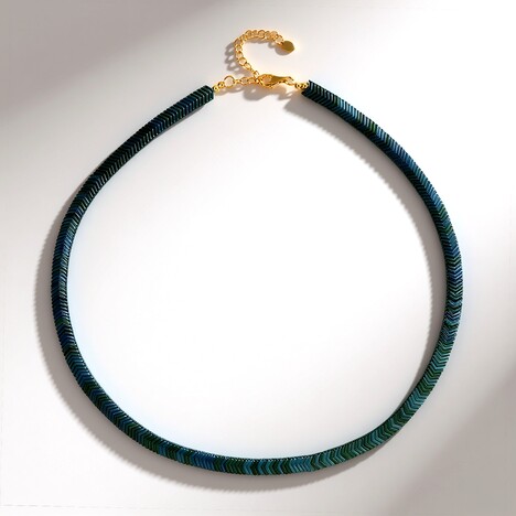 Collana in argento con Ematite Multicolore