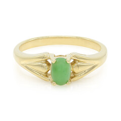 Anillo en plata con Crisoprasa imperial