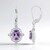 Orecchini in argento con Ametista Rose de France