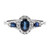 Blauer Ceylon-Saphir-Goldring
