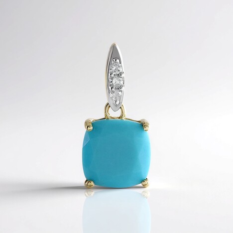 Ciondolo in oro con Turchese Sleeping Beauty