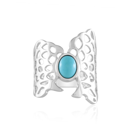 Anillo en plata con Turquesa bella durmiente (MONOSONO COLLECTION)