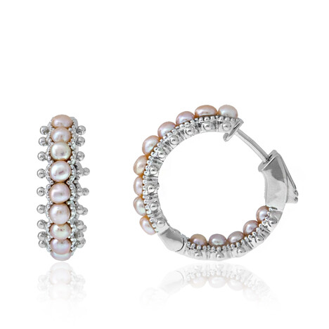 Orecchini in argento con Perla di Acqua Dolce (Dallas Prince Designs)