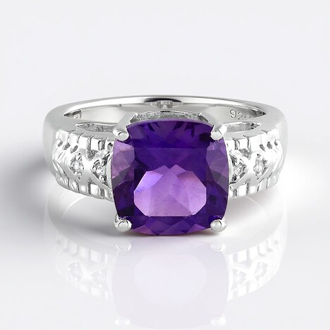 Anello in argento con Ametista
