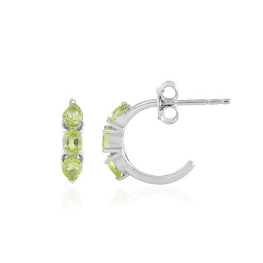 Peridot-Silberohrringe