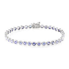Tansanit-Silberarmband