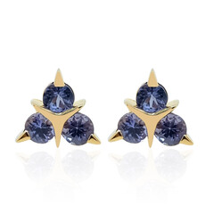 Tansanit-Goldohrringe (de Melo)