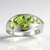Bague en argent et Péridot du Jilin (de Melo Essence)