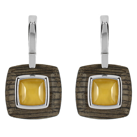 Zilveren oorbellen met Veeneiken (dagen)