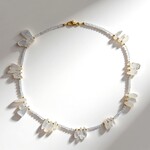 Collana in argento con Quarzo Bianco