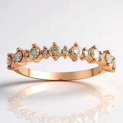 Anello in oro con Diamante Rose de France SI1 di Argyle