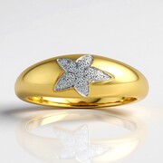 Bague en or et Diamant SI1 (G) (Annette)