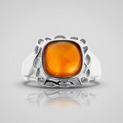Anello in argento con Corniola (CUSTODANA)