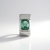Green Fluorite Silver Pendant (MONOSONO COLLECTION)