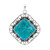 Pendientes en plata con Turquesa azul del Mohave Kingman (Jones Lee)