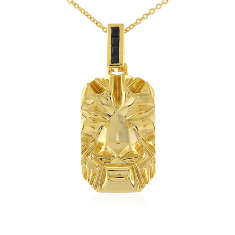 Collier en argent et Spinelle noir