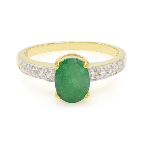 Bague en argent et Emeraude de Bahia