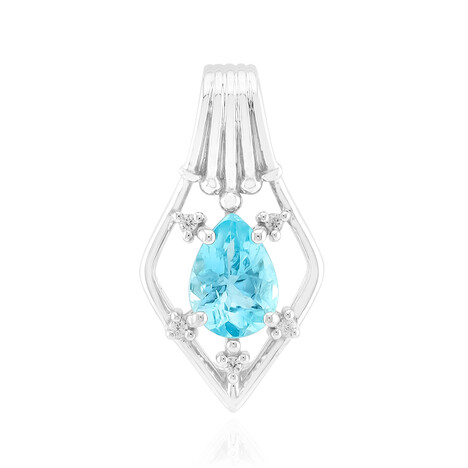 Pendentif en argent et Apatite bleue (Pallanova)