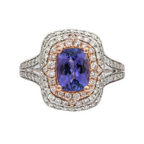 Anillo en oro con Tanzanita AAA (CIRARI)