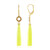Yellow Chalcedony Silver Earrings (KM by Juwelo)