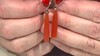 Pendientes en plata con Calcedonia naranja (KM by Juwelo)
