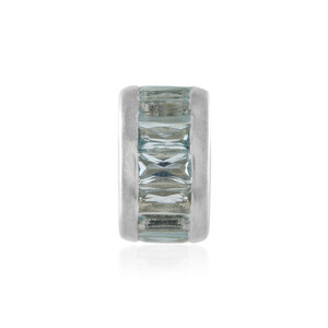 Colgante en plata con Topacio azul cielo (MONOSONO COLLECTION)