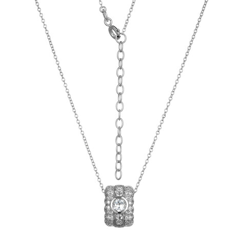 Collar en plata con Topacio blanco (Adela Silber)